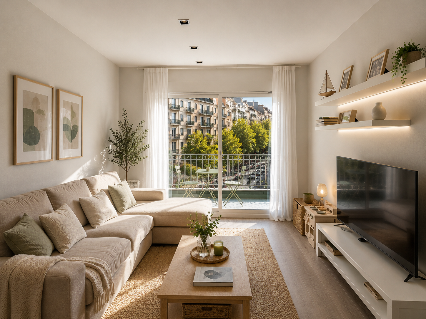 PISO CON BALCÓN EN ARIBAU EN VENTA