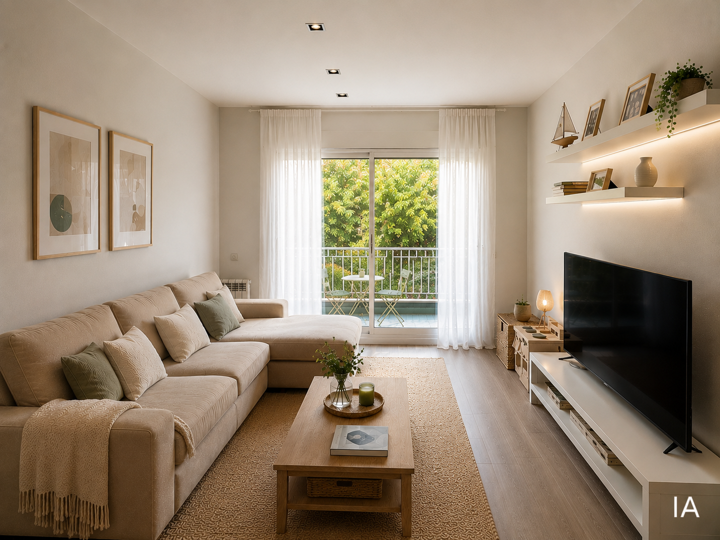 LUMINOSO PISO CON BALCÓN EN ARIBAU EN VENTA