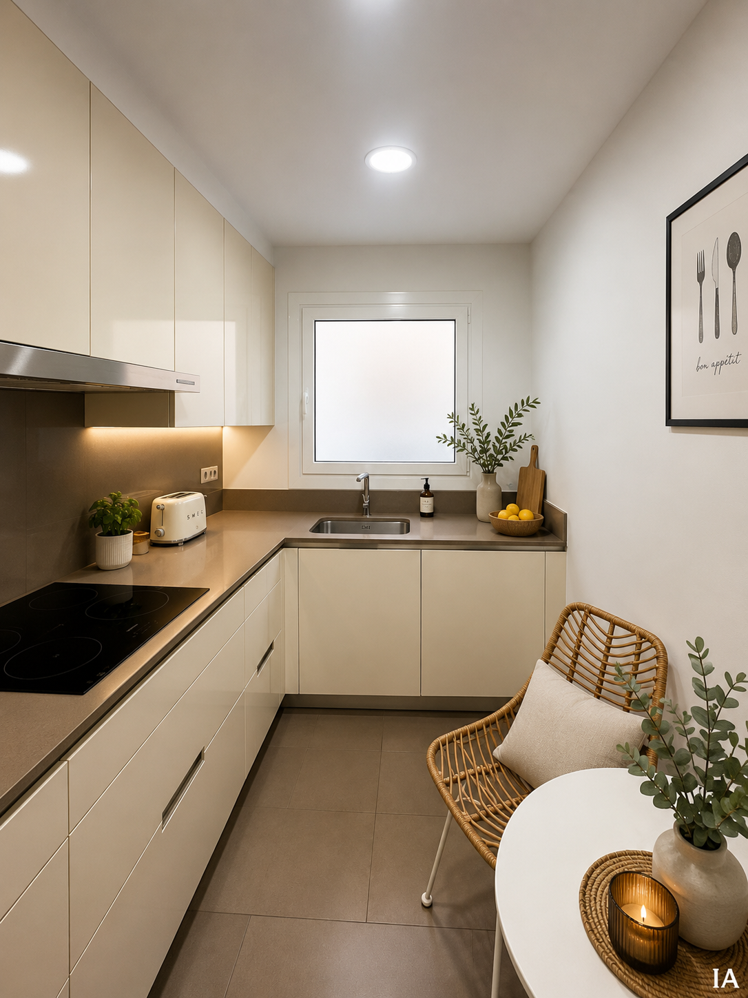 LUMINOSO PISO CON BALCÓN EN ARIBAU EN VENTA